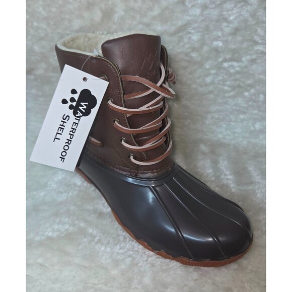 Polar Armour Duck Boots Women's Size 9 M Brown Waterproof NEW - Picture 4 of 12
